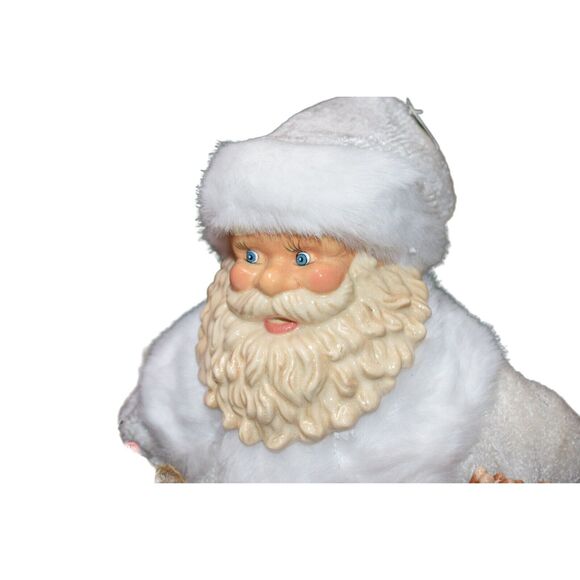 Christmas Santa Porcelain Face, Boots and Reindeer (Shelf Sitter) 26 " Open Box - Picture 5 of 11